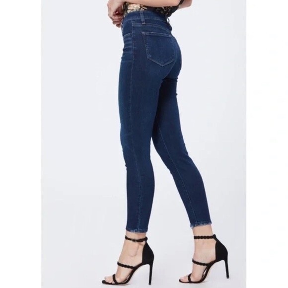 PAIGE Hoxton Crop size 28 Ankle Hibiscus Distressed - Picture 4 of 13